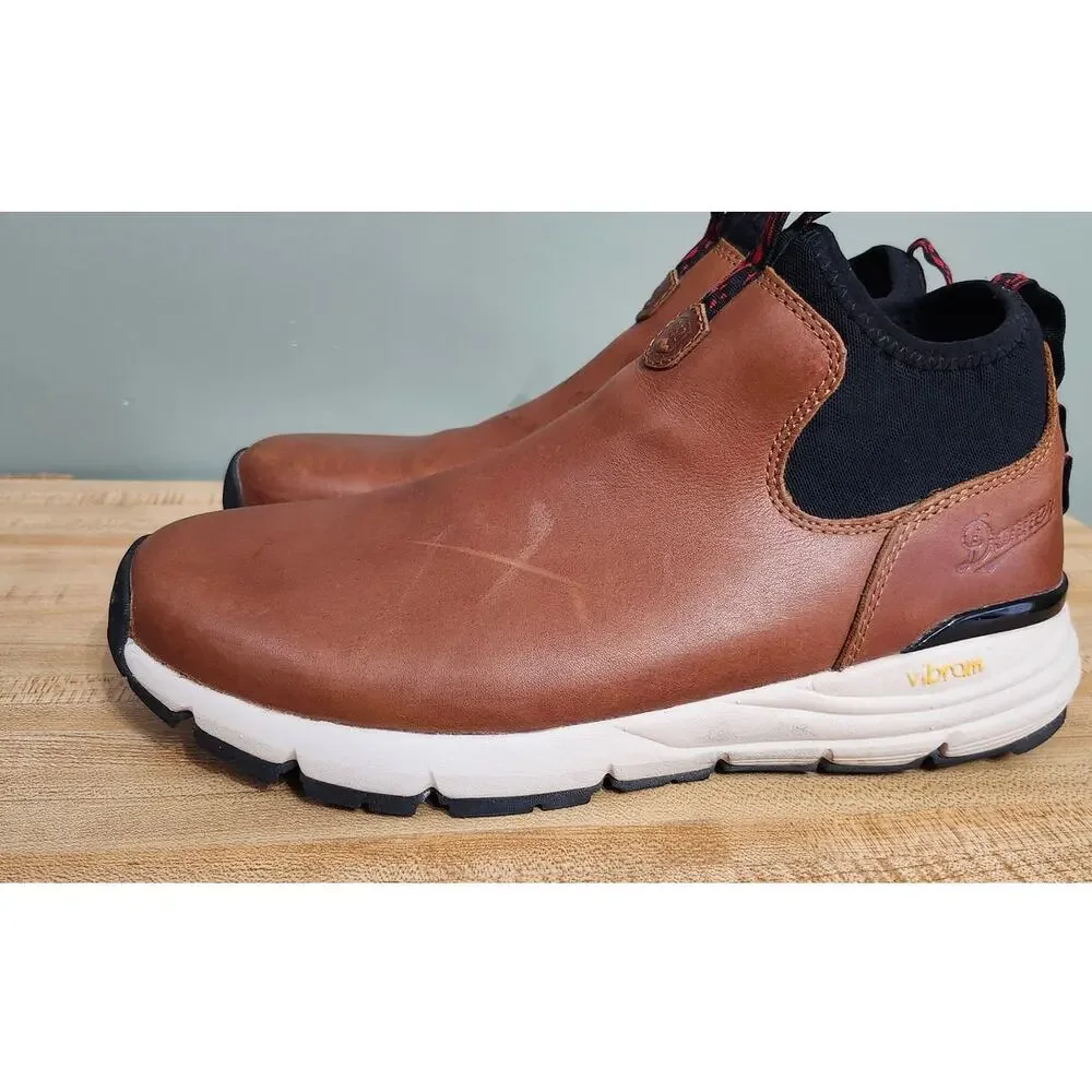 Danner Mountain 600 Chelsea Boots Men's 9.5 Saddle Tan Vibram Sole Leather